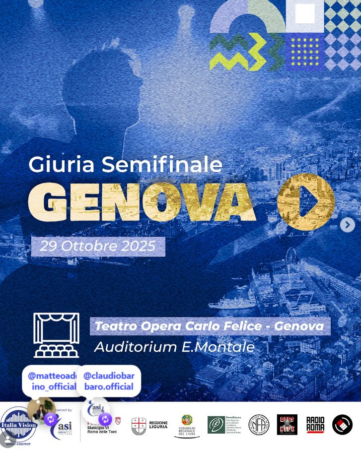 Italia Vision, contest musicale del Terzo Settore organizzato da ASI Savona a Genova